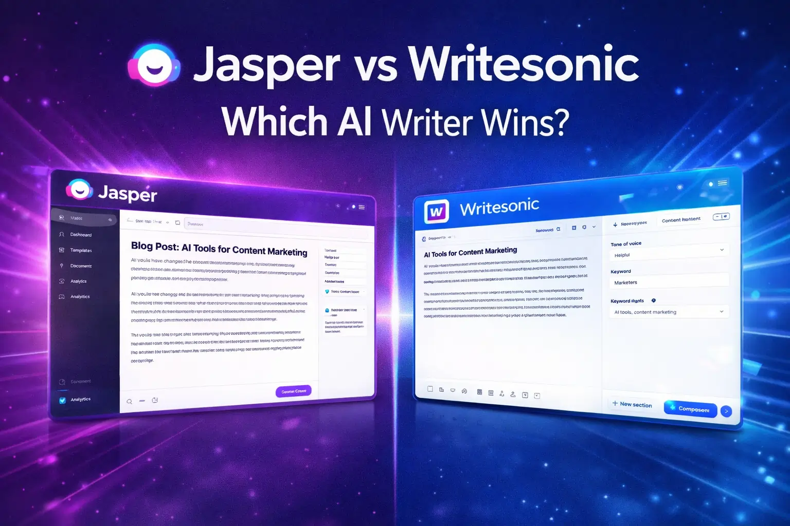 Jasper vs Writesonic – Which AI Writer Wins?