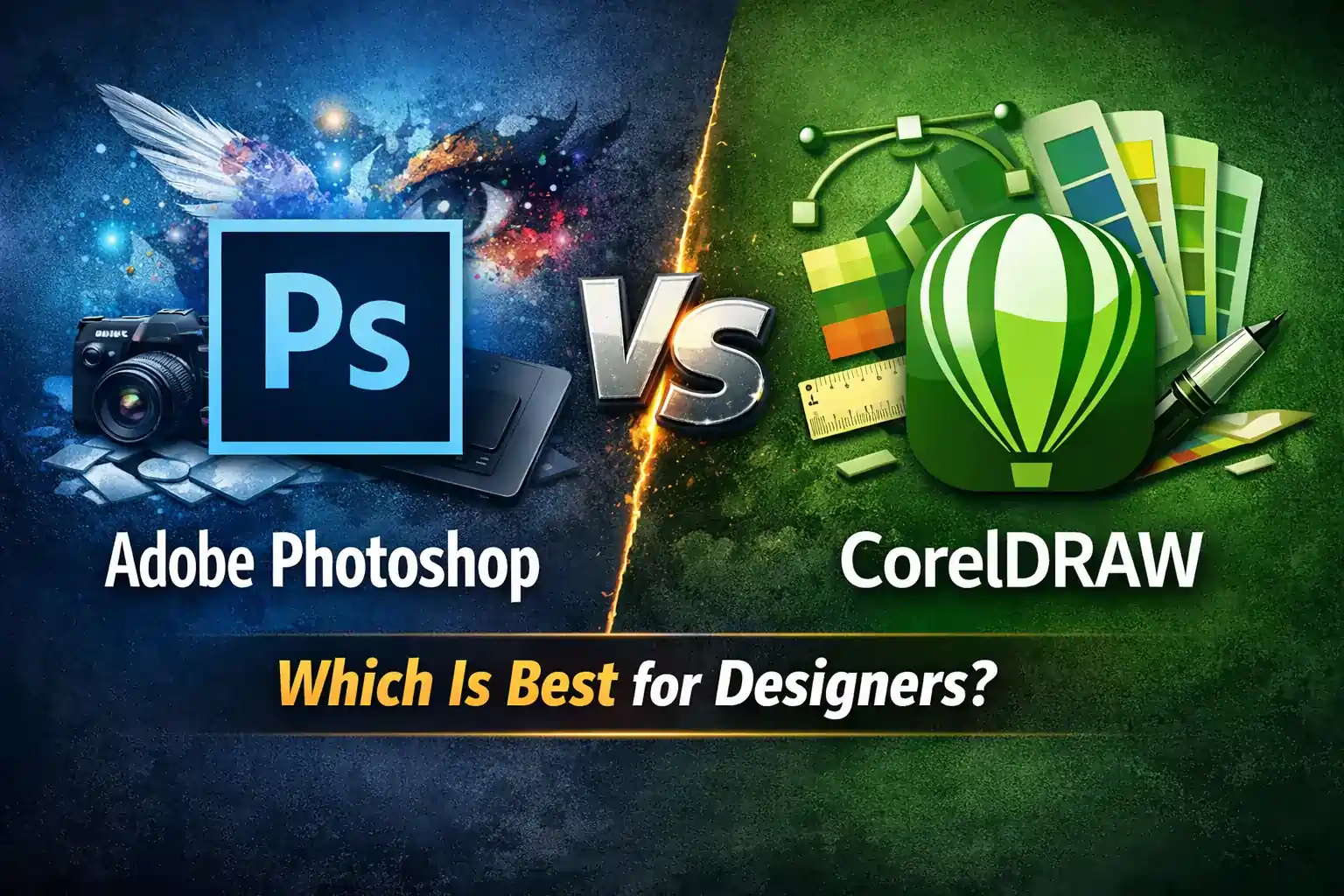 Adobe Photoshop vs CorelDRAW – Best for Designers?